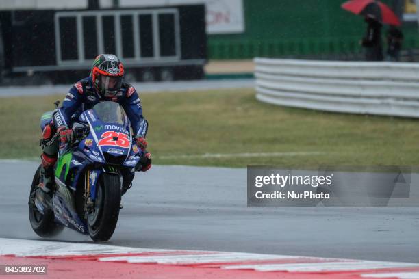 Movistar Yamaha MotoGP Team, Yamaha YZR-M1 machine, Gran Premio Tribul Mastercard di San Marino e della Riviera di Rimini, action during the MotoGP...