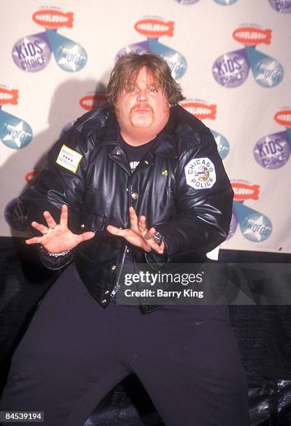 File Photo of Chris Farley at the 10th Annual Kids Choice Awards April 19, 1997