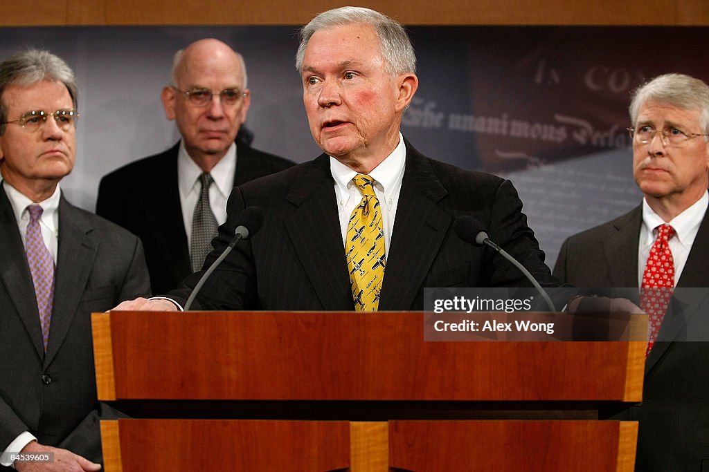 Senate Republicans Holds Press Conference On Stimulus Bill