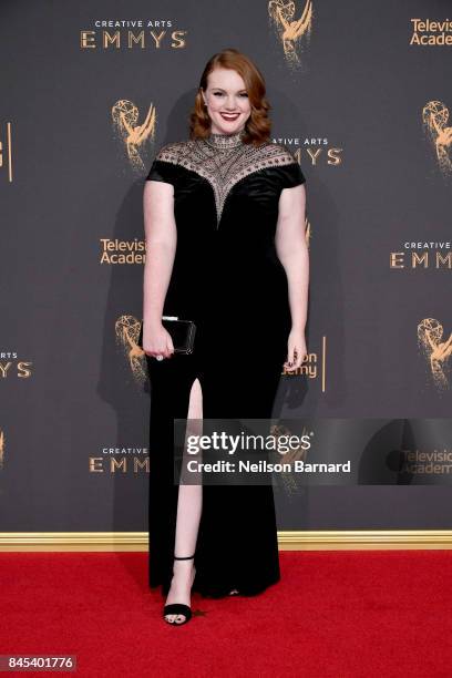 Shannon Purser attends day 2 of the 2017 Creative Arts Emmy Awards on September 10, 2017 in Los Angeles, California.