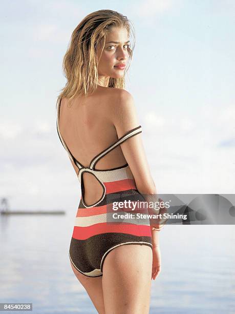 Swimsuit Issue 2006: Model Ana Beatriz Barros poses for the 2006 Sports Illustrated swimsuit issue on September 26, 2005 at Te Tiare Beach Resort in...