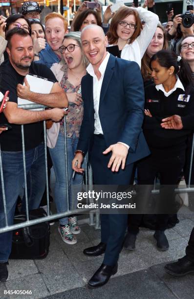 James McAvoy attends the "Submergence" premiere during the 2017 Toronto International Film Festival at The Elgin on September 10, 2017 in Toronto,...