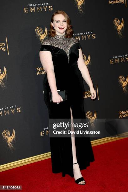 Actress Shannon Purser attends the 2017 Creative Arts Emmy Awards at Microsoft Theater on September 10, 2017 in Los Angeles, California.