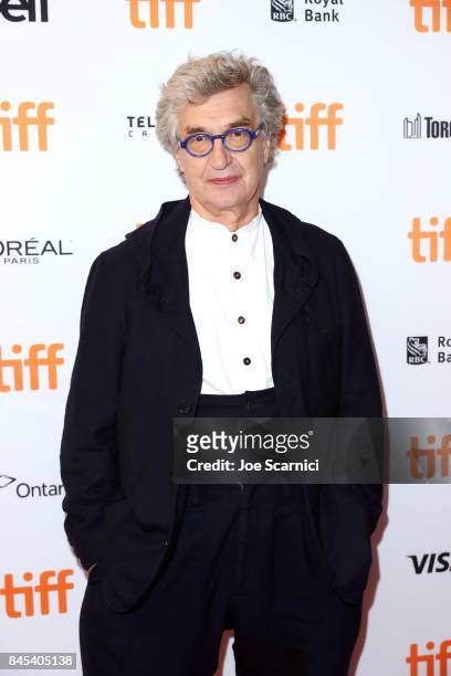 Wim Wenders attends the "Submergence" premiere during the 2017 Toronto International Film Festival at The Elgin on September 10, 2017 in Toronto,...