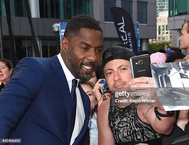 Idris Elba attends "The Mountain Between Us" premiere during the 2017 Toronto International Film Festival at Roy Thomson Hall on September 10, 2017...