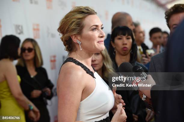 Kate Winslet attends "The Mountain Between Us" premiere during the 2017 Toronto International Film Festival at Roy Thomson Hall on September 10, 2017...