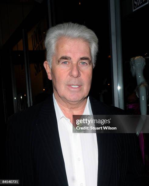 Max Clifford attends the Look Magazine Fashion Swap launch party at the Fashion Swap Shop on January 29, 2009 in London, England.