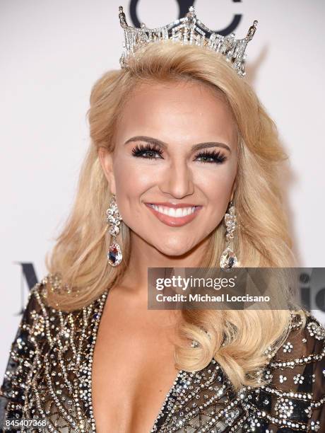 Miss America 2017 Savvy Shields attends the 2018 Miss America Competition Red Carpet at Boardwalk Hall Arena on September 10, 2017 in Atlantic City,...