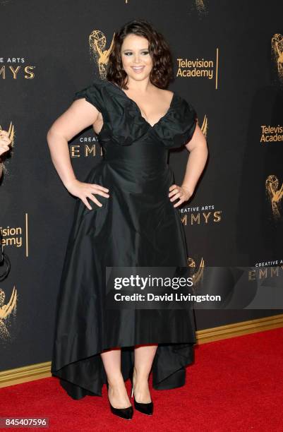 Actress Kether Donohue attends the 2017 Creative Arts Emmy Awards at Microsoft Theater on September 10, 2017 in Los Angeles, California.