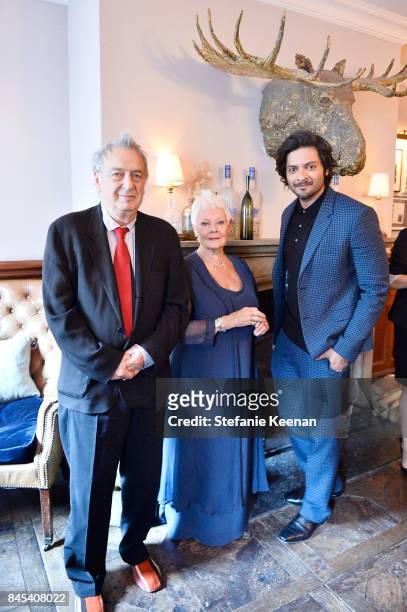 Stephen Frears, Judi Dench and Ali Fazal at Focus Features' VICTORIA & ABDUL premiere party hosted by GREY GOOSE Vodka and Soho House on September...