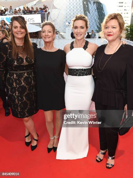 Kate Winslet and guests attend "The Mountain Between Us" premiere during the 2017 Toronto International Film Festival at Roy Thomson Hall on...