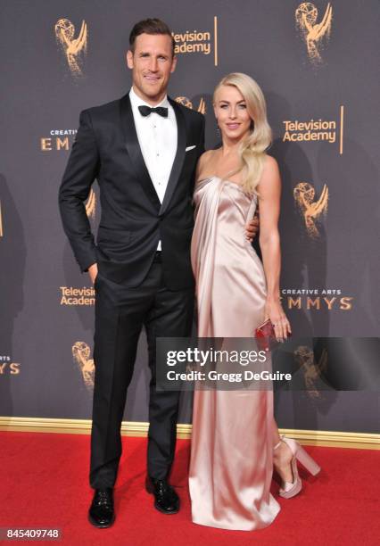 Julianne Hough and husband Brooks Laich arrive at the 2017 Creative Arts Emmy Awards - Day 1 at Microsoft Theater on September 9, 2017 in Los...