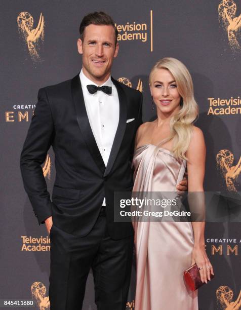 Julianne Hough and Brooks Laich arrive at the 2017 Creative Arts Emmy Awards - Day 1 at Microsoft Theater on September 9, 2017 in Los Angeles,...