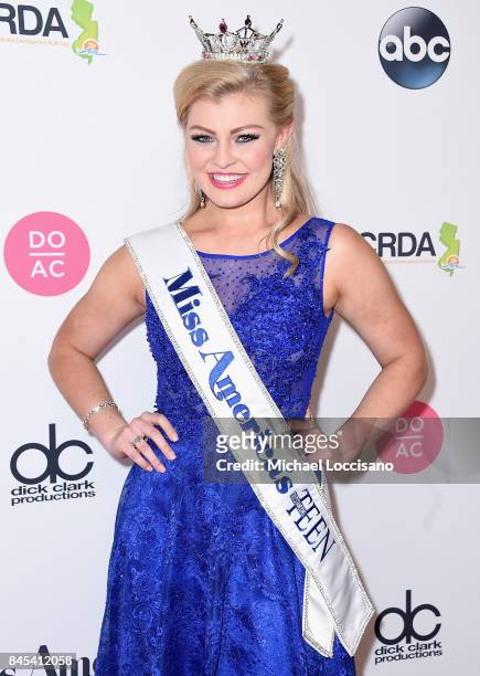 Miss America's Outstanding Teen Jessica Baeder attends the 2018 Miss America Competition Red Carpet at Boardwalk Hall Arena on September 10, 2017 in...