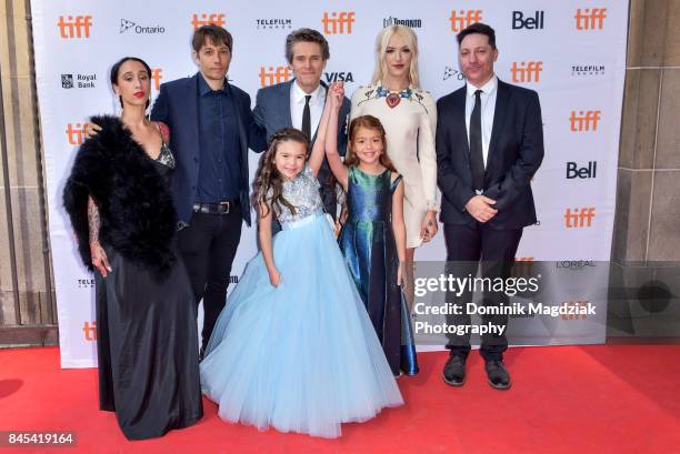 Actress Mela Murder, filmmaker Sean Baker, actor Willem Dafoe, child actresses Brooklynn Prince and Valeria Cotto, actress Bria Vinaite and co-writer...