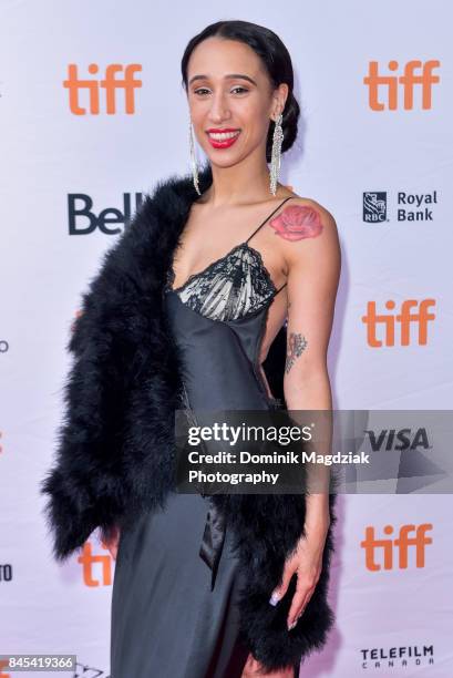 Actress Mela Murder attends the "The Florida Project" premiere at the Ryerson Theatre on September 10, 2017 in Toronto, Canada.