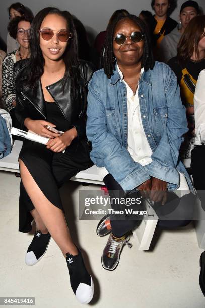 Jerzey Dean and Whoopi Goldberg attend Vivienne Hu fashion show during New York Fashion Week: The Shows at Gallery 3, Skylight Clarkson Sq on...