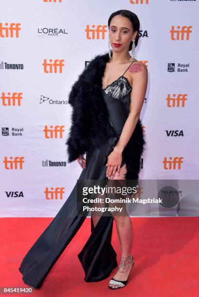 Actress Mela Murder attends the "The Florida Project" premiere at the Ryerson Theatre on September 10, 2017 in Toronto, Canada.