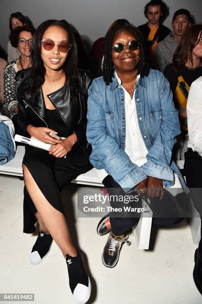 Jerzey Dean and Whoopi Goldberg attend Vivienne Hu fashion show during New York Fashion Week: The Shows at Gallery 3, Skylight Clarkson Sq on...