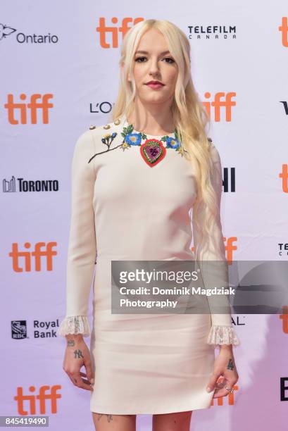Actress Bria Vinaite attends the "The Florida Project" premiere at the Ryerson Theatre on September 10, 2017 in Toronto, Canada.