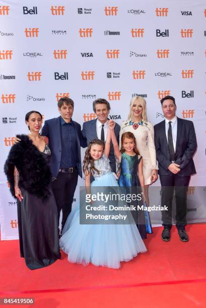 Actress Mela Murder, filmmaker Sean Baker, actor Willem Dafoe, child actresses Brooklynn Prince and Valeria Cotto, actress Bria Vinaite and co-writer...