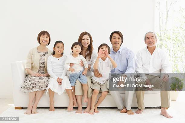 multi-generation family, portrait - japanese girls hot fotografías e imágenes de stock