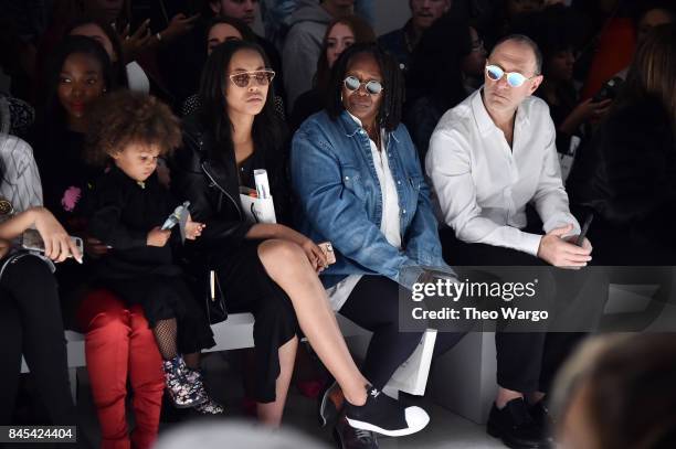 Jerzey Dean and Whoopi Goldberg attend Vivienne Hu fashion show during New York Fashion Week: The Shows at Gallery 3, Skylight Clarkson Sq on...