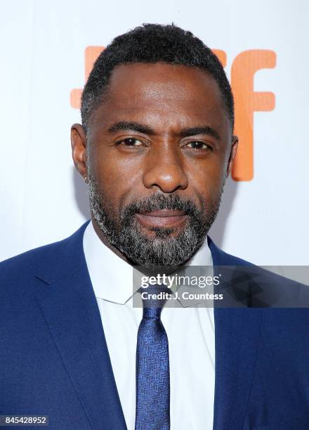 Actor Idris Elba attends the premiere of "The Mountain Between Us" during the 2017 Toronto International Film Festival at Roy Thomson Hall on...