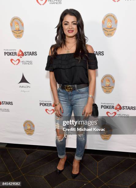 Television personality Golnesa "GG" Gharachedaghi at the Heroes for Heroes: Los Angeles Police Memorial Foundation Celebrity Poker Tournament at...