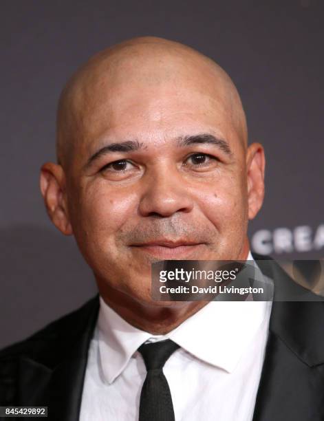 Actor Eddie Perez attends the 2017 Creative Arts Emmy Awards at Microsoft Theater on September 10, 2017 in Los Angeles, California.