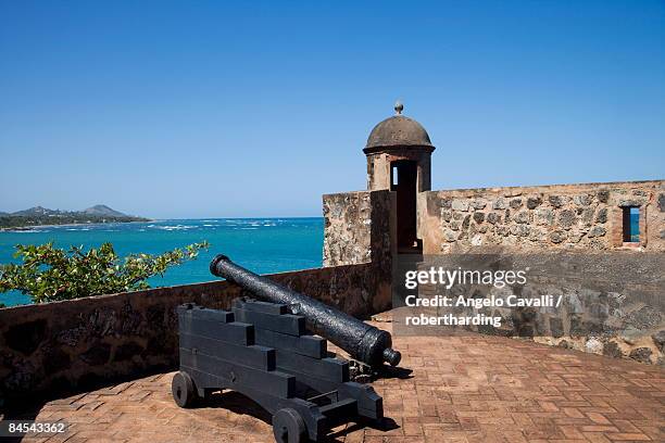 fort of san felipe, puerto plata, dominican republic, west indies, caribbean, central america - puerto plata imagens e fotografias de stock