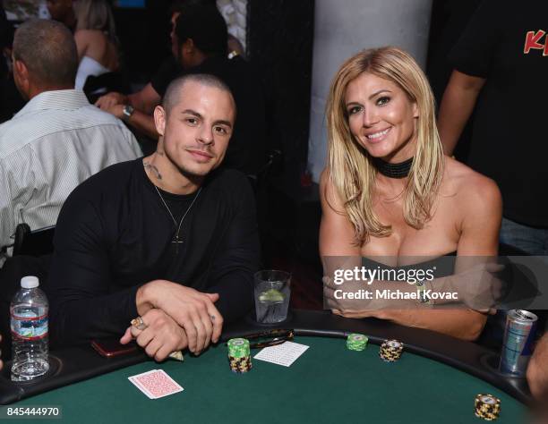 Beau Casper Smart and former WWE Diva Torrie Wilson at the Heroes for Heroes: Los Angeles Police Memorial Foundation Celebrity Poker Tournament at...