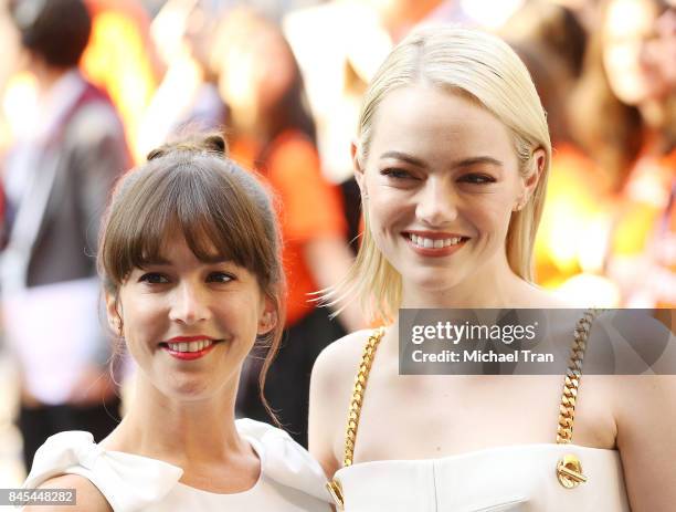 Martha MacIsaac and Emma Stone arrive to the "Battle of the Sexes" premiere - 2017 TIFF - Premieres, Photo Calls and Press Conferences held on...