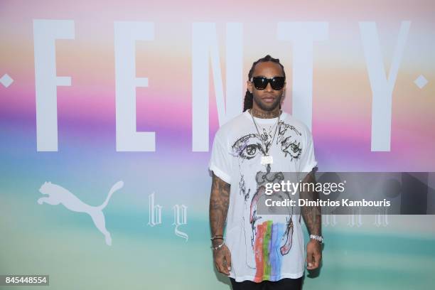 Rapper Ty Dolla Sign attends the FENTY PUMA by Rihanna Spring/Summer 2018 Collection at Park Avenue Armory on September 10, 2017 in New York City.