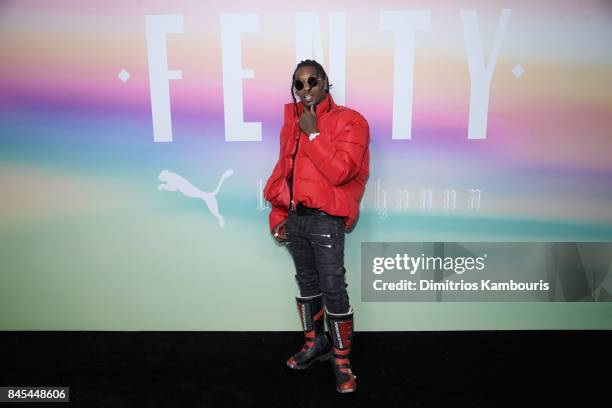 Rapper Offset of Migos attends the FENTY PUMA by Rihanna Spring/Summer 2018 Collection at Park Avenue Armory on September 10, 2017 in New York City.