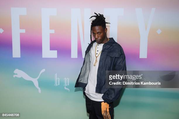 Rapper Joey Badass attends the FENTY PUMA by Rihanna Spring/Summer 2018 Collection at Park Avenue Armory on September 10, 2017 in New York City.
