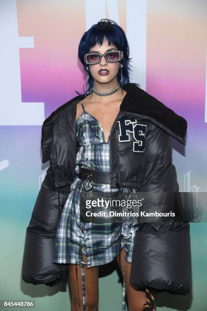 Sita Abellan attends the FENTY PUMA by Rihanna Spring/Summer 2018 Collection at Park Avenue Armory on September 10, 2017 in New York City.