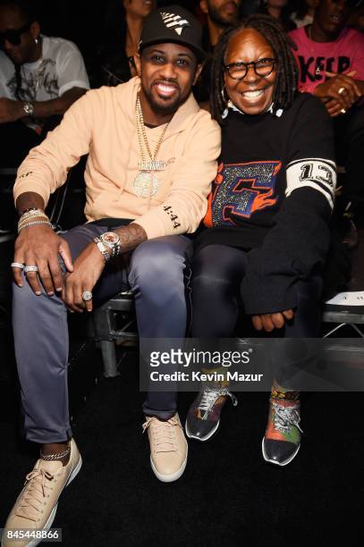 Fabolous and Whoopi Goldberg attend the FENTY PUMA by Rihanna Spring/Summer 2018 Collection at Park Avenue Armory on September 10, 2017 in New York...
