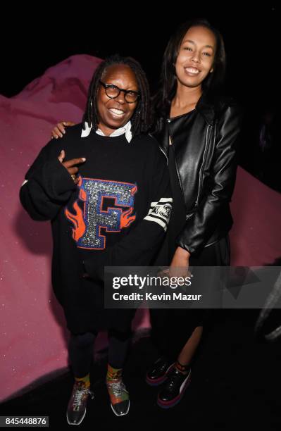 Whoopi Goldberg and Jerzey Dean attend the FENTY PUMA by Rihanna Spring/Summer 2018 Collection at Park Avenue Armory on September 10, 2017 in New...