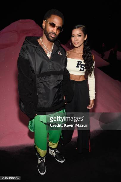 Big Sean and singer Jhene Aiko attend the FENTY PUMA by Rihanna Spring/Summer 2018 Collection at Park Avenue Armory on September 10, 2017 in New York...
