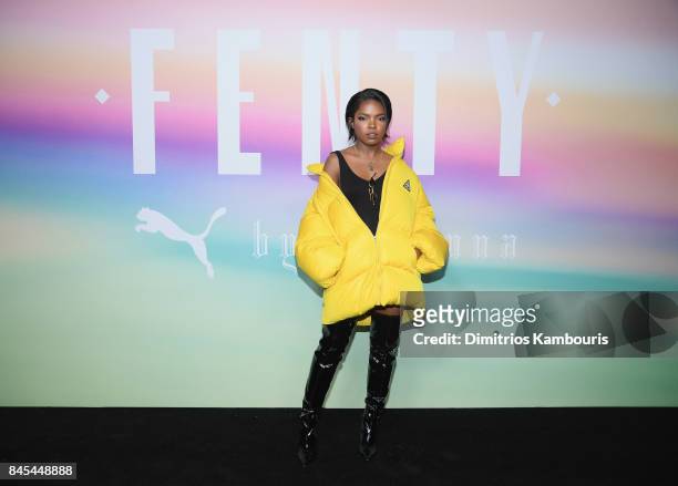 Singer Ryan Destiny attends the FENTY PUMA by Rihanna Spring/Summer 2018 Collection at Park Avenue Armory on September 10, 2017 in New York City.