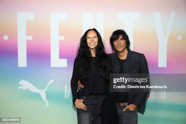 Photographers Inez van Lamsweerde and Vinoodh Matadin attend the FENTY PUMA by Rihanna Spring/Summer 2018 Collection at Park Avenue Armory on...