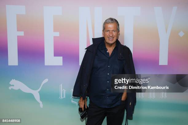 Mario Testino attends the FENTY PUMA by Rihanna Spring/Summer 2018 Collection at Park Avenue Armory on September 10, 2017 in New York City.