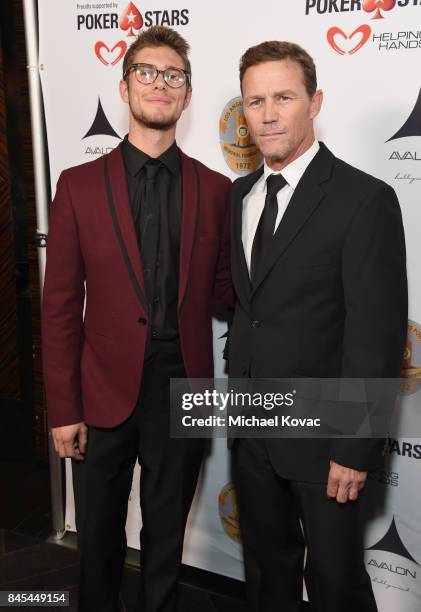 Jamen Krause and actor Brian Krause at the Heroes for Heroes: Los Angeles Police Memorial Foundation Celebrity Poker Tournament at Avalon on...