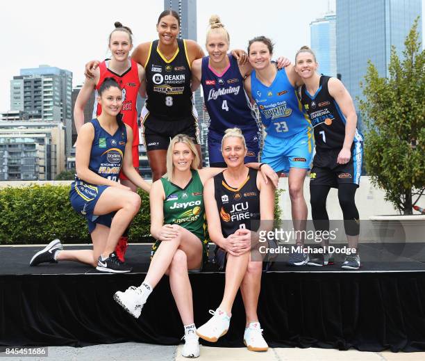 Liz Cambage - Melbourne Boomers, Suzy Batkovic - Townsville Fire, Kelsey Griffin - Bendigo Spirit, Katie-Rae Ebzery - Sydney Flames,Toni Farnworth -...