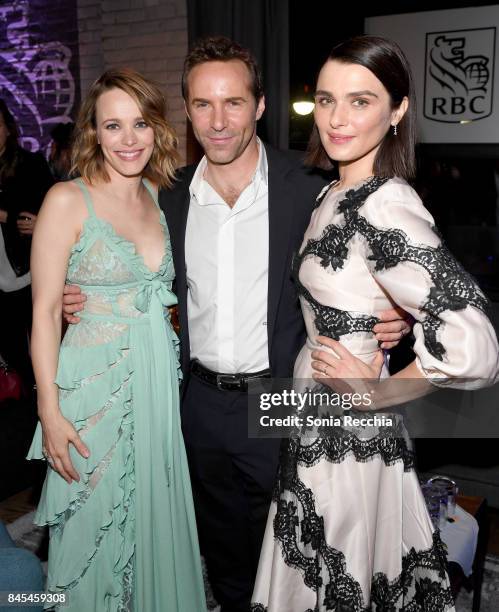 Rachel McAdams, Alessandro Nivola, and Rachel Weisz attend the 'Disobedience' cocktail party, hosted by RBC, at RBC House Toronto Film Festival 2017...