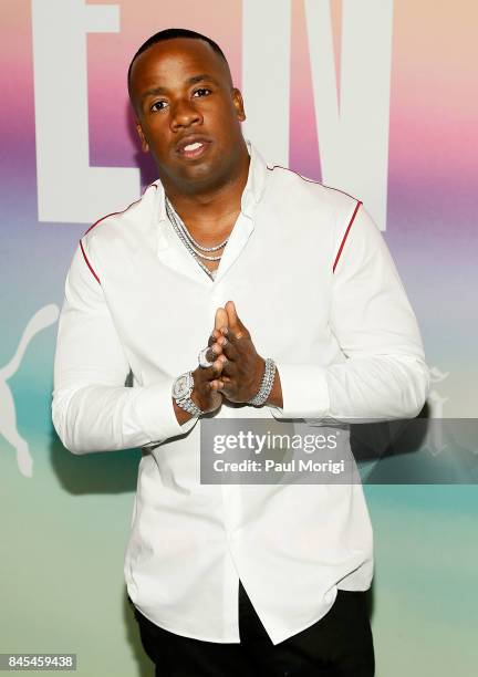 Yo Gotti attends the Fenty Puma by Rihanna show during New York Fashion Week at the 69th Regiment Armory on September 10, 2017 in New York City.