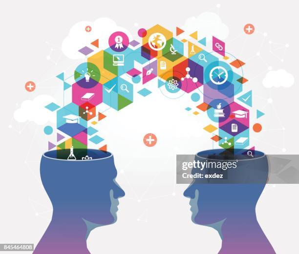 stockillustraties, clipart, cartoons en iconen met onderwijs exhange - uitwisselen