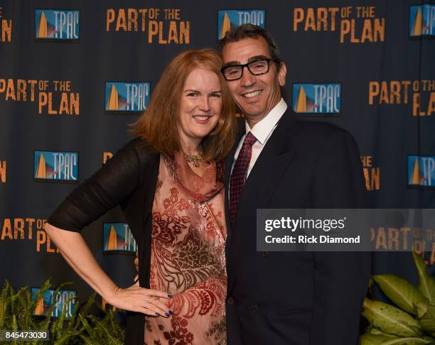 Co-writer and producer Kate Atkinson with Richard Allegro attend the World Premiere of "Part of the Plan," featuring the music of Dan Fogelberg at...