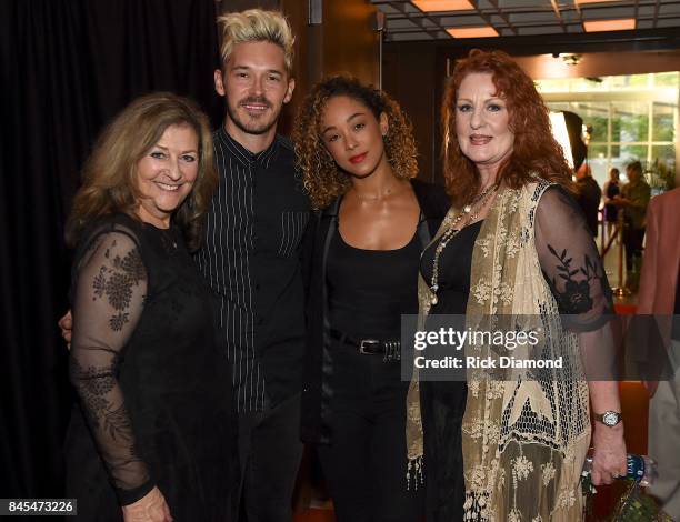 Karen Harris, Sam Palladio, Chaley Rose and President / CEO of TPAC Kathleen O'Brien attend the World Premiere of "Part of the Plan," featuring the...